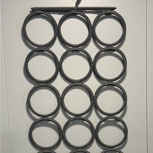 Source Unknown Gray Hanging Scarf Organizer